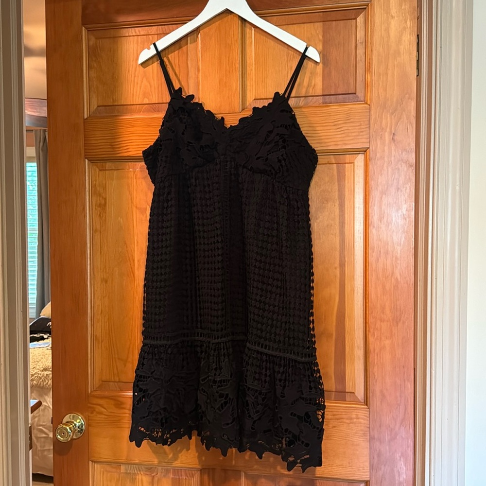Anthropology HD in Paris Black Lace Party Dress XL